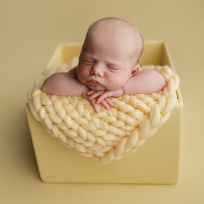 Merino Mini Blanket | Butter Cow