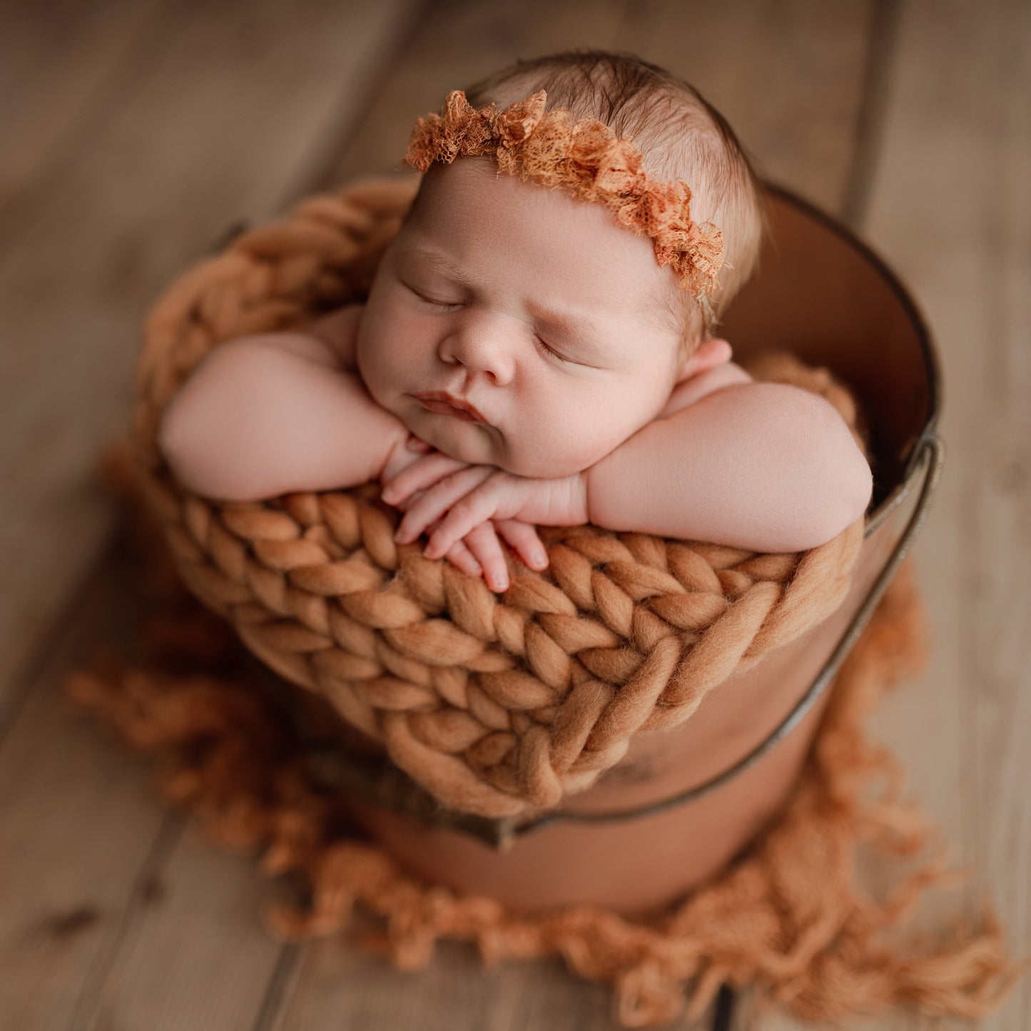 Merino Mini Blanket | Faded Henna