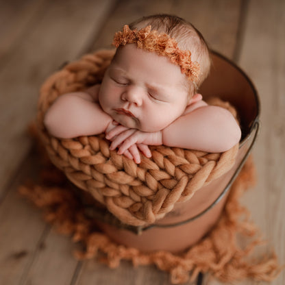 Merino Mini Blanket | Faded Henna