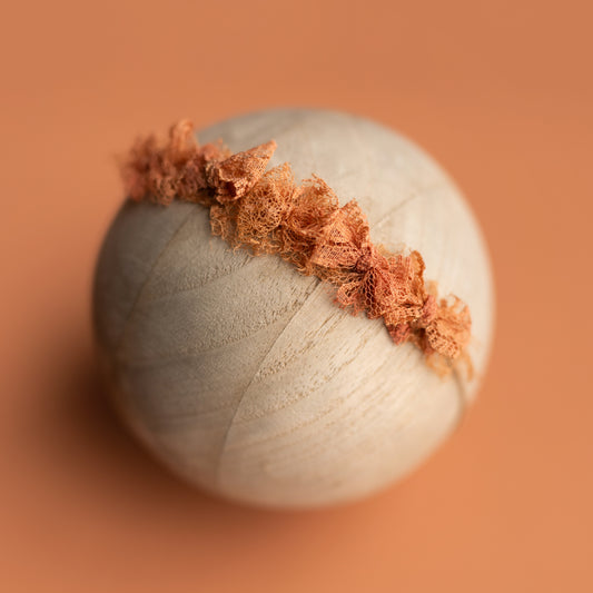 Sweet Little Bow Band | Faded Henna Lace