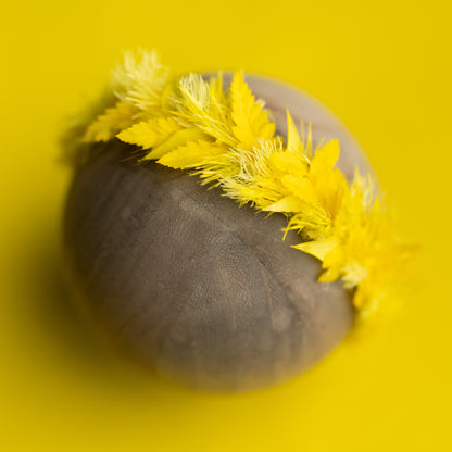 Dried Floral Halo | Goldfinch