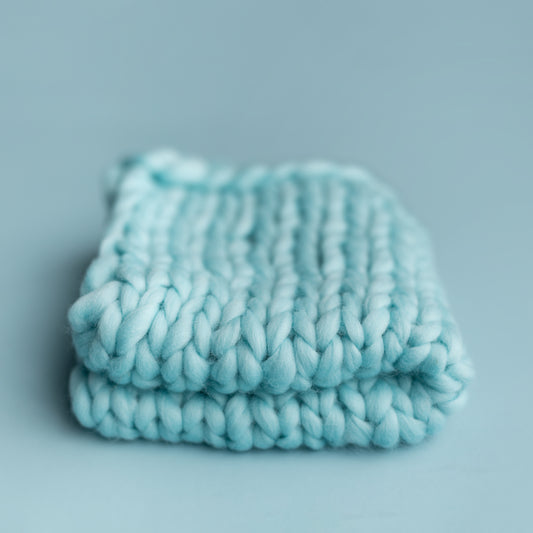 Merino Mini Blanket | Ice Bunny